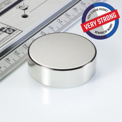 Neodymový magnet válec pr.45x15 N 80 °C, VMM7-N42 (Počet kusů 1 ks)