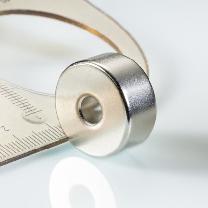Neodymový magnet mezikruží pr.21,8x pr.6x10 N 120 °C, VMM4H-N35H (Počet kusů 1 ks)
