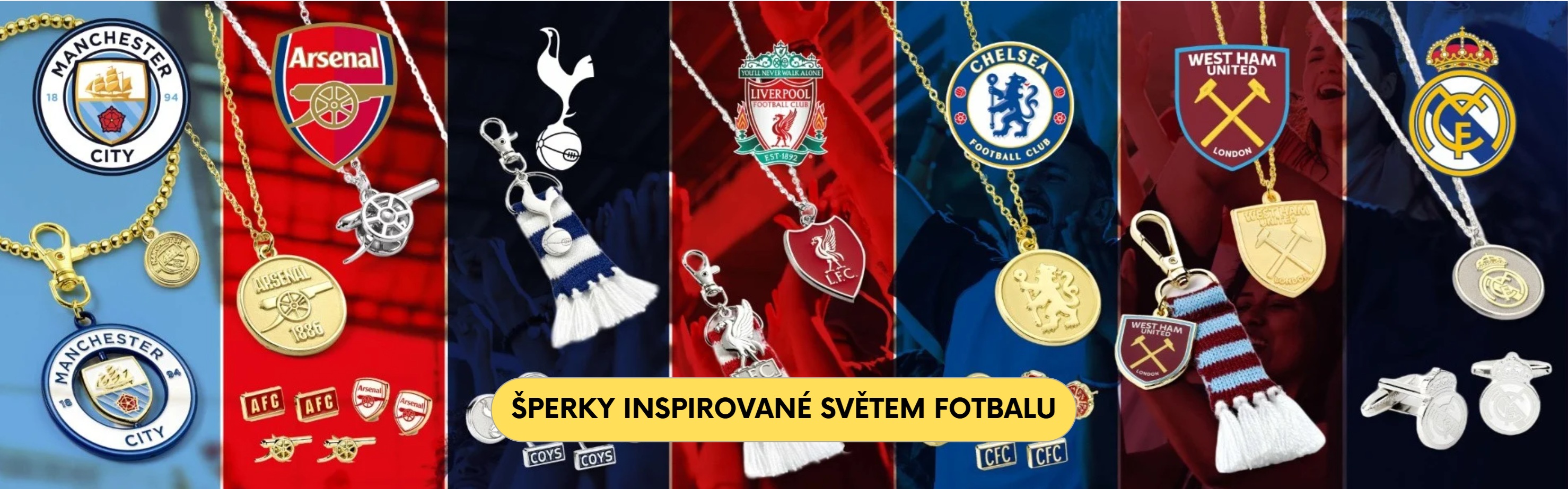 Fotbal šperky