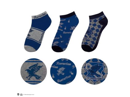 2797 Sada ponožek kotníkové Havraspár 3 ks Harry Potter 1