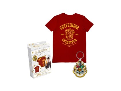 7230 Tričko v krabičce s odznakem Nebelvír HP vel S