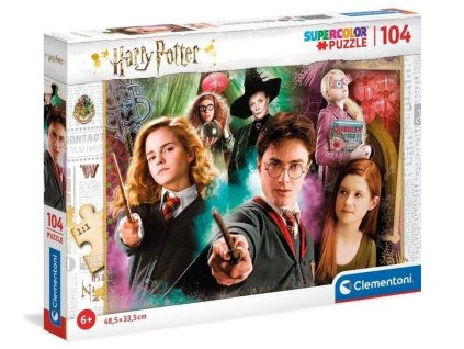 8270 Puzzle HP postavy mix, barevné 104 dílků