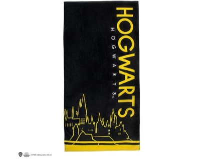 2631 Plážová osuška Hogwarts (hrad), černá, Harry Potter