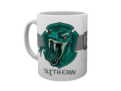 9033 Hrnek 320 ml bílý s kolejním erbem Zmijozel Harry Potter 1