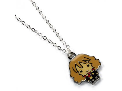 2201 Náhrdelník chibi Hermiona stříbrný HP 1