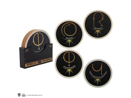 7031 Set 4 podtácků pod sklenici kouzla Harry Potter 1