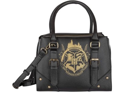 7070 Kabelka černá se zlatým znakem Hogwarts, Harry Potter