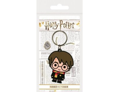 91463 merch klicenka harry potter harry chibi rubber keychain
