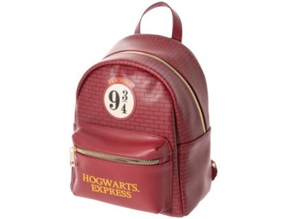 943 Batoh Nástupiště červený koženkový, Harry Potter