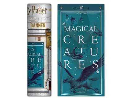 Banner modrý Magical Creatures, Harry Potter3