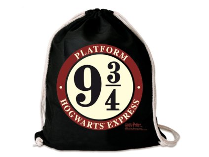 2454 Vak na záda černý Nástupiště 9 a 3 4, Harry Potter