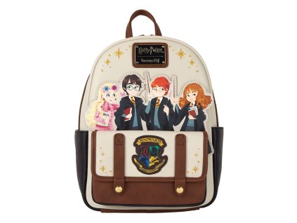 912 Batoh premium béžový 4 postavy Harry Potter