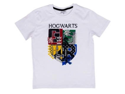 Tričko dětské bílé Hogwarts
