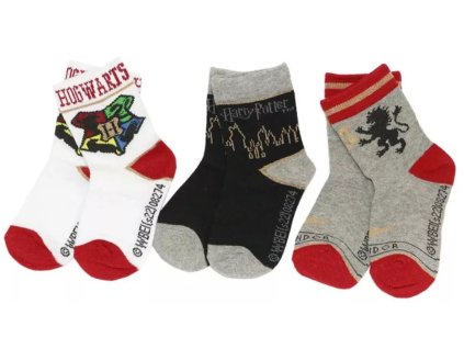 10450 Ponožky detske Harry Potter, cervene Hogwarts