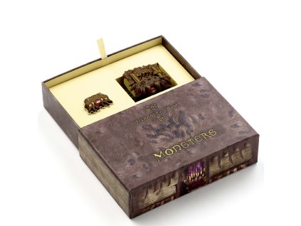 5055583462801 Dárková krabička Obludné obludárium: odznak a přívěsek na klíče, Harry Potter