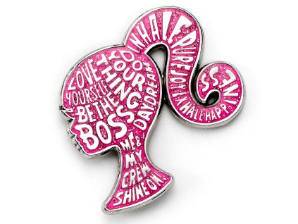 5055583460340 Odznak silueta, Barbie