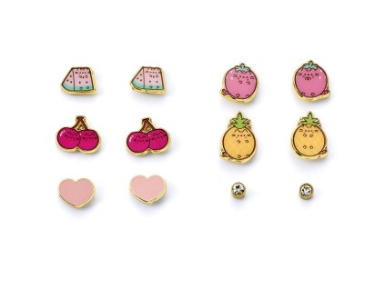 5055583461811 Sada náušnic s ovocm, Pusheen