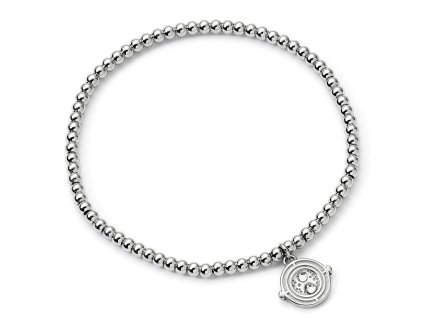 5055583459627 Náramek s přívěskem, kuličkový postříbřený - Obraceč času, Harry Potter