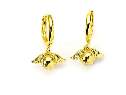 5055583461866 Náušnice Zlatonka, zlaté, Harry Potter