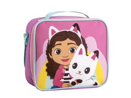 Izotermická taška růžová, Gábi s kočkou, Gábinin kouzelný domek