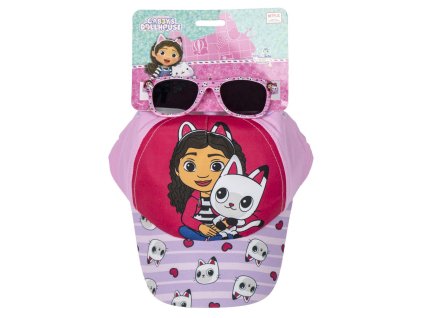 Sada kšiltovka a sluneční brýle se srdíčky, Gábinin kouzelný domek