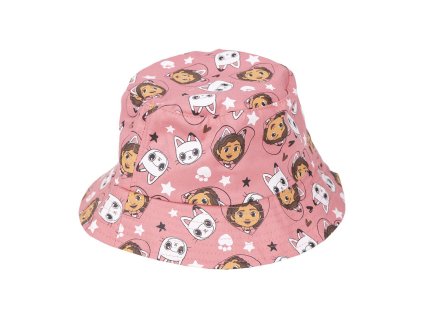 Klobouk růžový s Gábi a kočičkami, Gábinin kouzelný domek