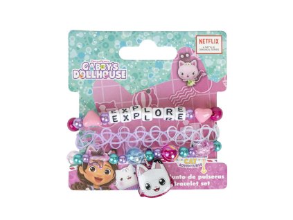 Dětské náramky růžové, Gábinin kouzelný domek