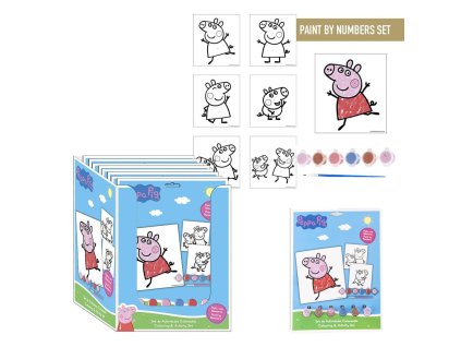 Vodové omalovánky s příslušenstvím, Prasátko Peppa