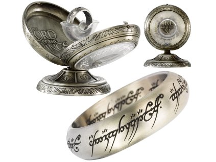 Jeden prsten - nerezová ocel (stříbrný), Pán prstenů