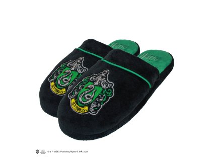 Papuče černé Zmijozel Harry Potter (Velikost S)