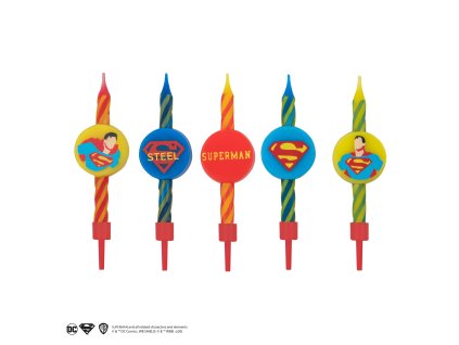 Candles SetOf10 Superman DC Product 2 4895205603875