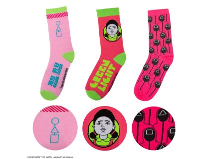 SG Setof3 Socks Squid Game Product 2 4895205619777 CR1645
