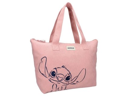 Nákupní taška růžová, Stitch