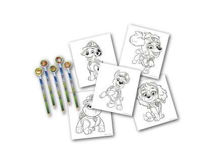 Sada omalovánek s pastelkami, Tlapková patrola