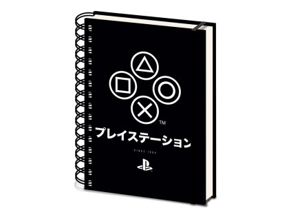 Zápisník černý kroužkový Onyx, PlayStation