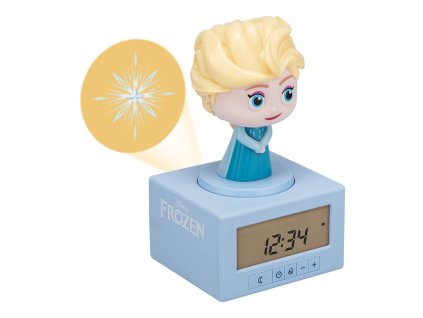 Budík s lampičkou Elsa, Frozen