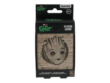 Hrací karty v plechové krabičce, Groot