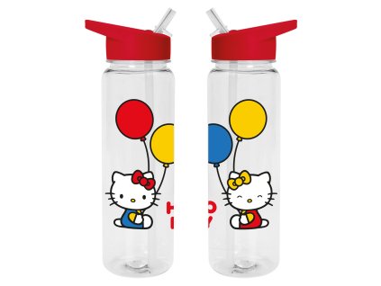 Plastová láhev s balónky, Hello Kitty