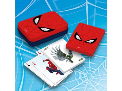 Hrací karty v plechové krabičce, Spider-Man