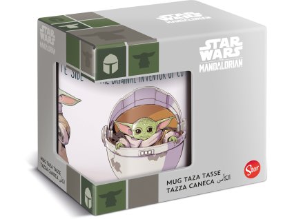 Hrnek bílý Baby Grogu - cute , Star Wars