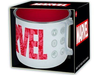 Hrnek bílý s nápisem, Marvel