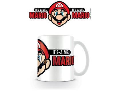 Hrnek bílý "It´s a me Mario", Super Mario