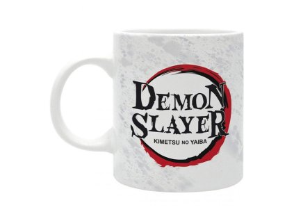 Hrnek bílý s logem, Demon Slayer