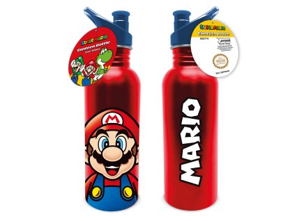 Lahev nerezová červená, Super Mario