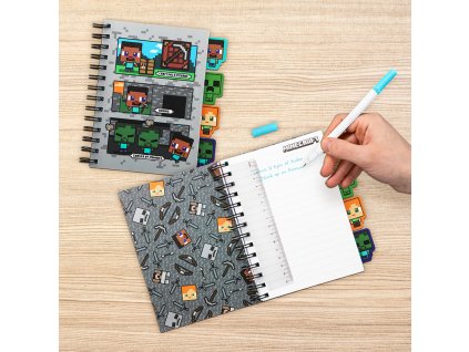Zápisník s oddělovači, Minecraft