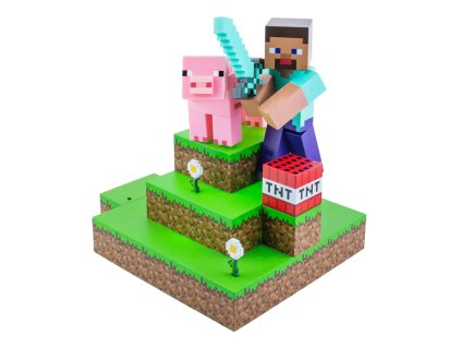 Lampička Steve a prasátko, Minecraft