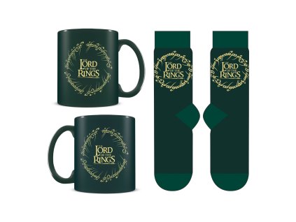 Dárkový set - hrnek a ponožky, Pán prstenů