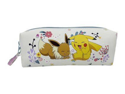 Penál bílý Pikachu Flowers, Pokémon
