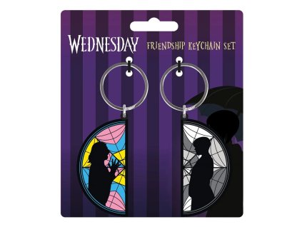 Set 2 klíčenek Přátelství Enid, Wednesday