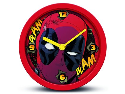 Hodiny nástěnné červené, Deadpool